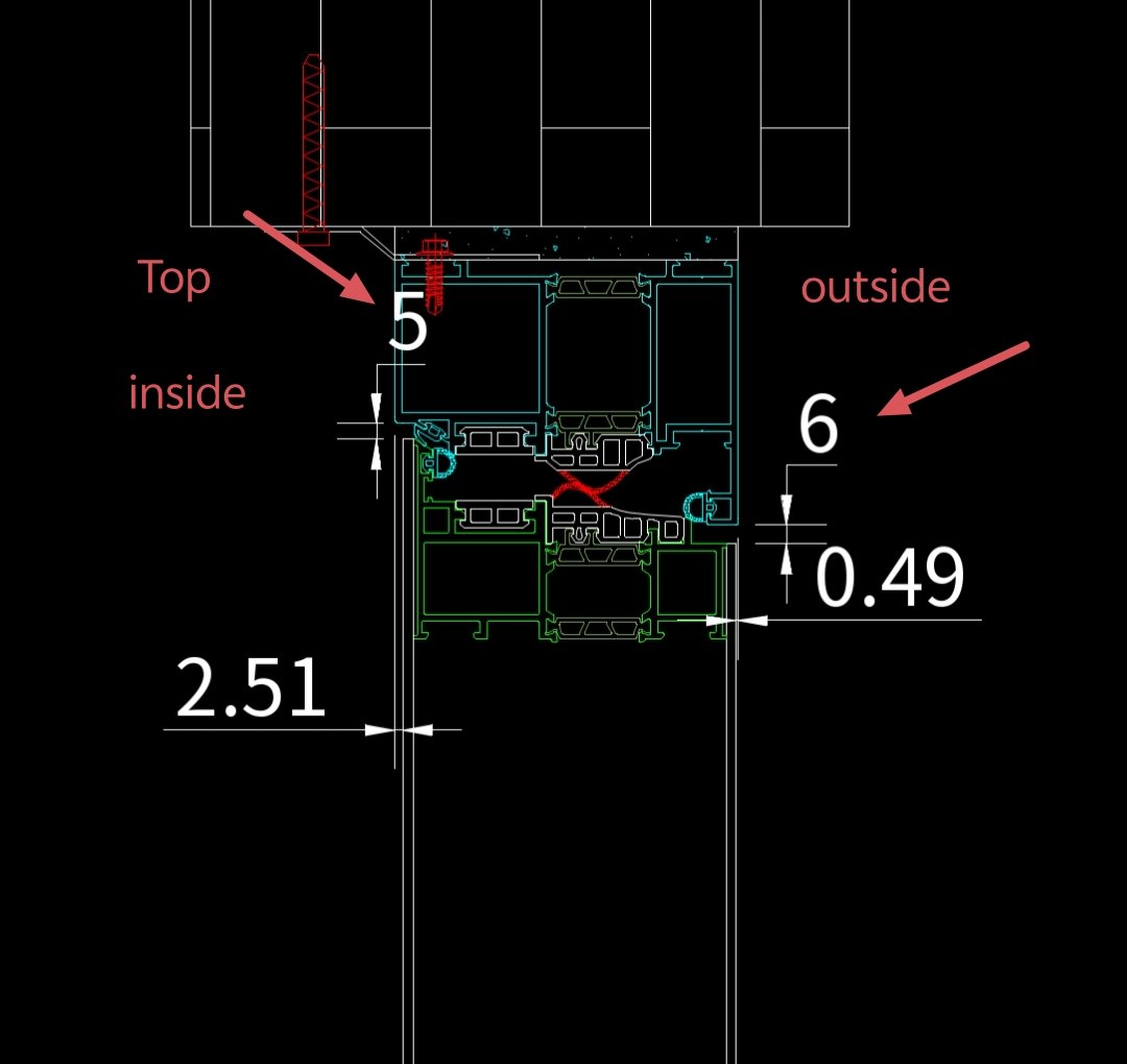 Top: 5 mm interior, 6 mm exterior