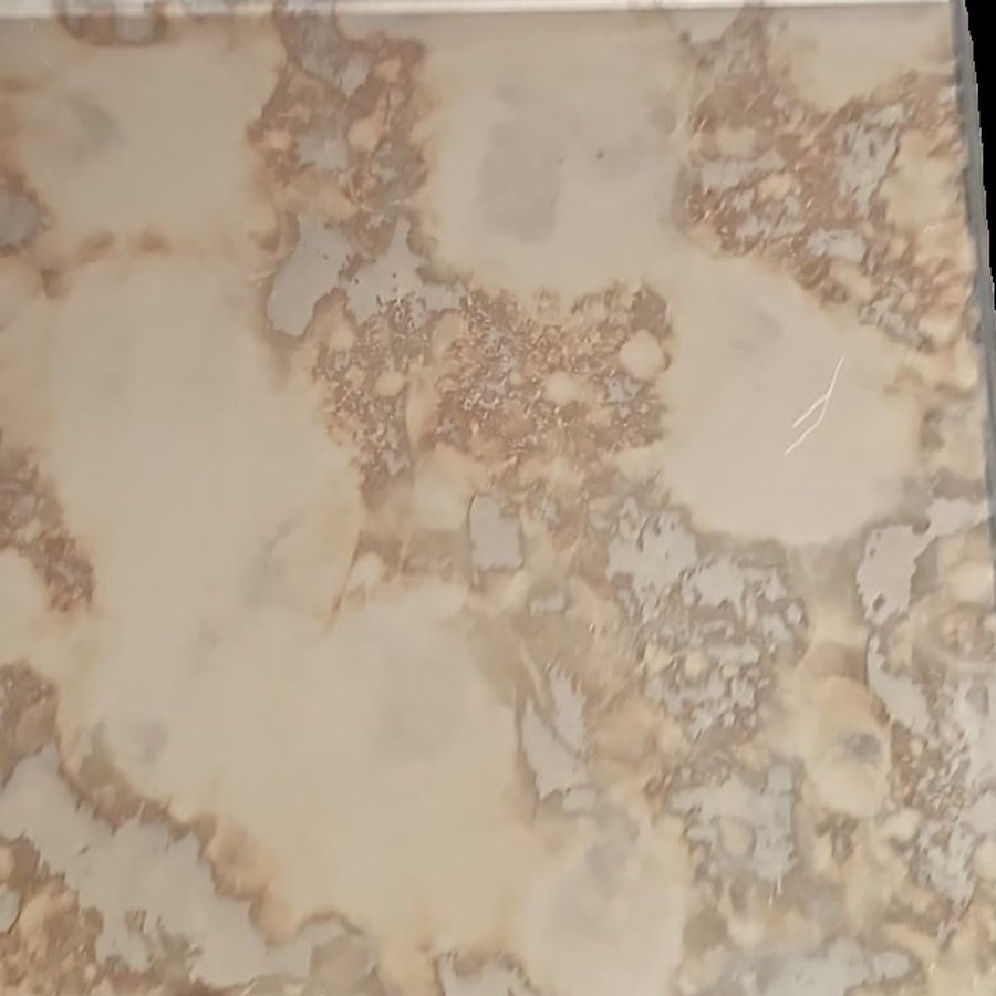 Design 1A: heavy, warm bronze and rust mottling