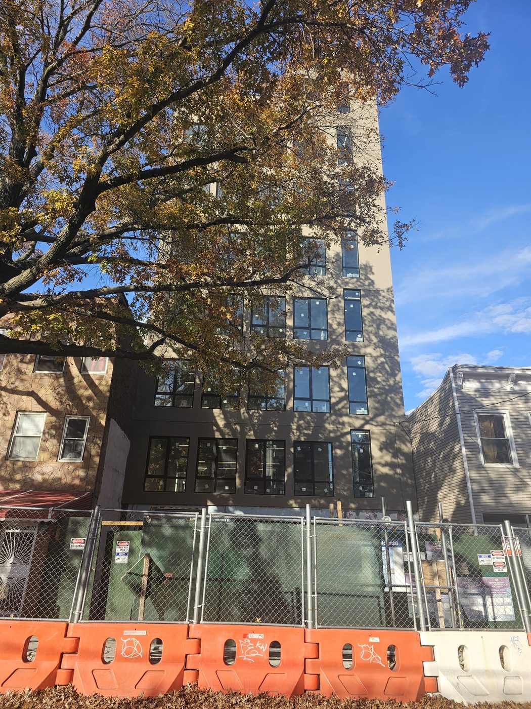 Full facade elevation, 461 East New York Avenue, Brooklyn — Alutech aluminum windows and commercial storefront