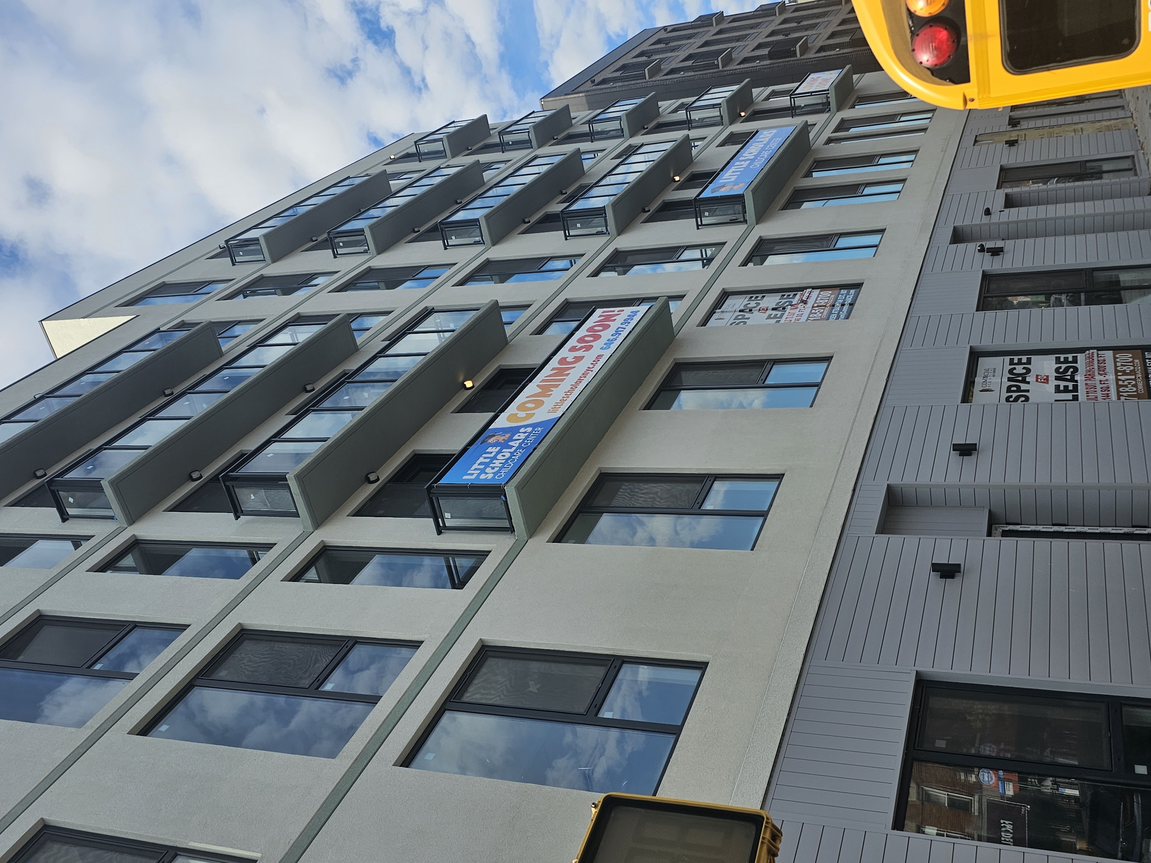Commercial storefront with large display windows on Beverley Road, Brooklyn