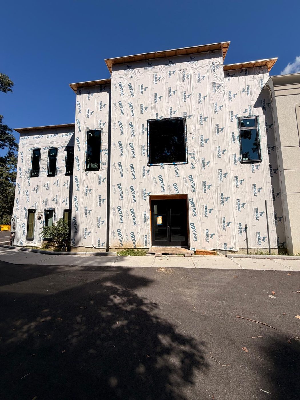 Windows installed and weathertight ahead of cladding &mdash; Lakewood, New Jersey
